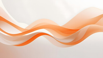 Ethereal Wavy Glass Shapes - Modern Technology Abstract Background with Smooth Lines