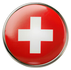 Obraz premium PNG Swiss flag symbol white swiss.