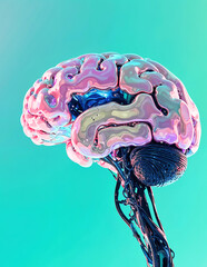 AI brain with robotic parts