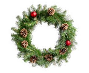 Advent Wreath isolated on white background