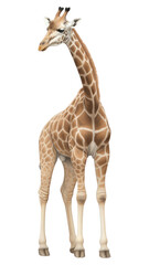 Obraz premium PNG A giraffe wildlife animal mammal.