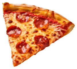 PNG New york style pizza slice food white background pepperoni.