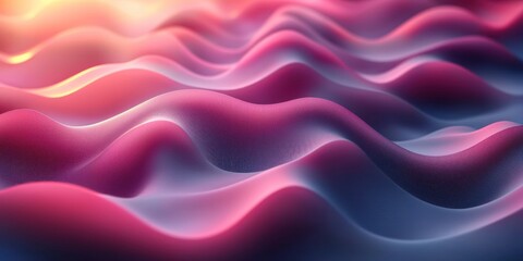 Obraz premium Abstract Wavy Pattern with Pink and Blue Gradient