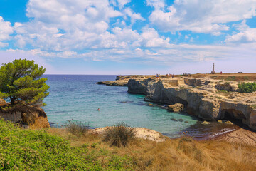 Beach Grotta Della Poesia in Puglia - Italy