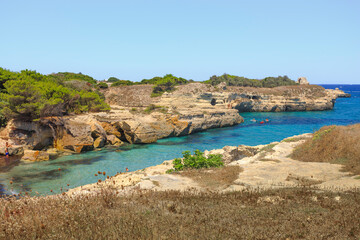 Beach Grotta Della Poesia in Puglia - Italy