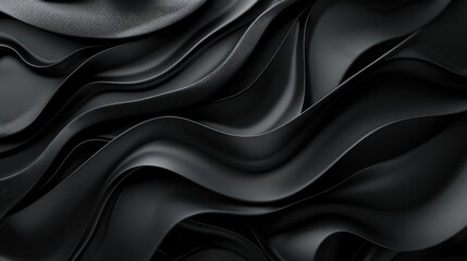 Fototapeta premium Abstract black a jagged rough surface pattern background