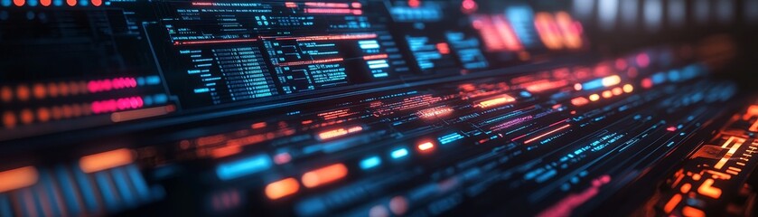 Obraz premium Dynamic Synthwave Style Visuals for Creative Projects