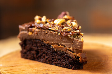 chocolate cake on a plate