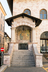 Urban Architecture of  the Streets of Assisi, Perugia Province, Umbria, Italy.