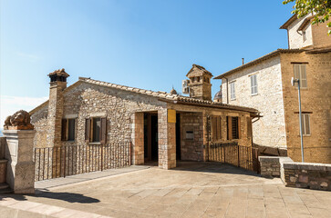 Urban Architecture of  the Streets of Assisi, Perugia Province, Umbria, Italy.