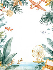 Travel themed background graphics