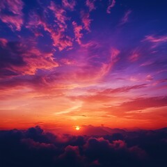 Fototapeta premium sunset in the sky