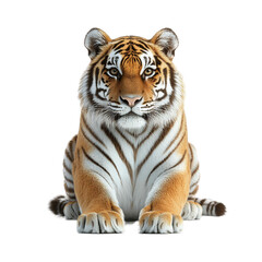 Naklejka premium Bengal tiger on transparent background 