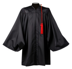 PNG Graduation gown fashion robe white background.