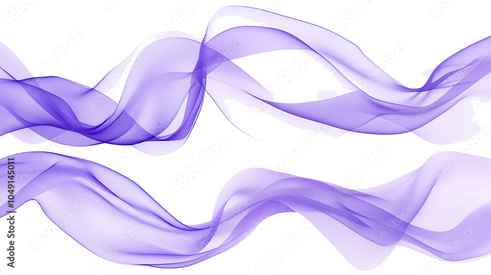 Aufkleber swirling purple gradient flows set against a transparent backdrop generative ai