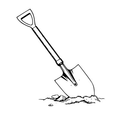 recommend clip art: Garden Tools Shovel