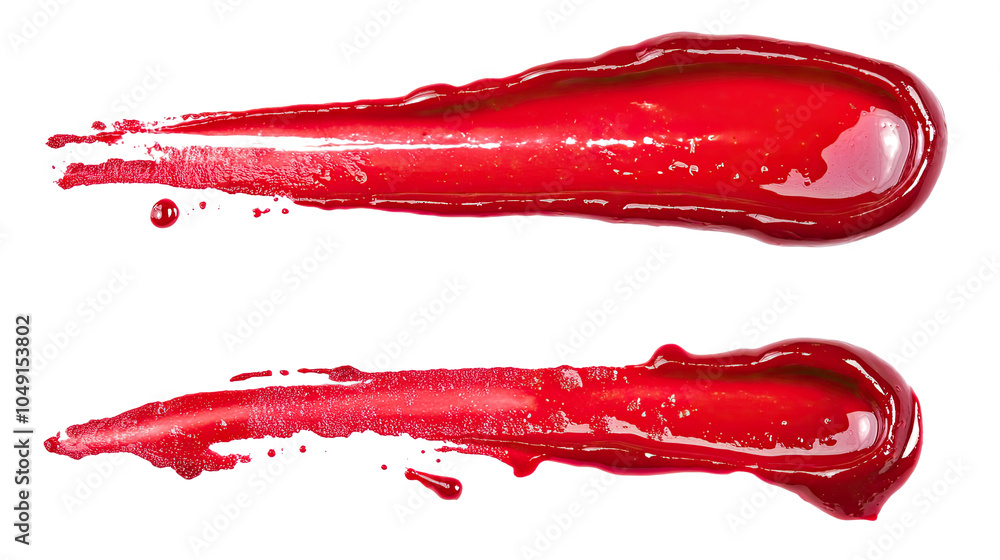 Poster red wine stains in a collection of vibrant splatters and drips generative ai