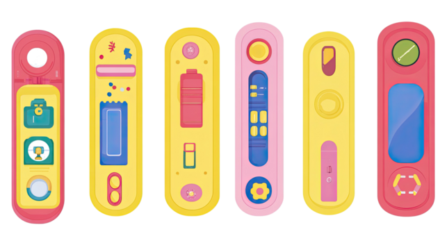 Collection of Colorful Roll up Banners for Promotional Events Generative AI