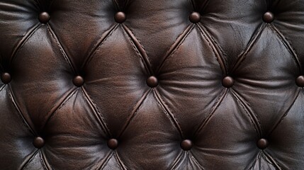 Naklejka premium Textured Brown Synthetic Leather Background