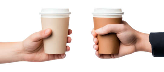 PNG Male hand holding a Coffee paper cup coffee finger drink.