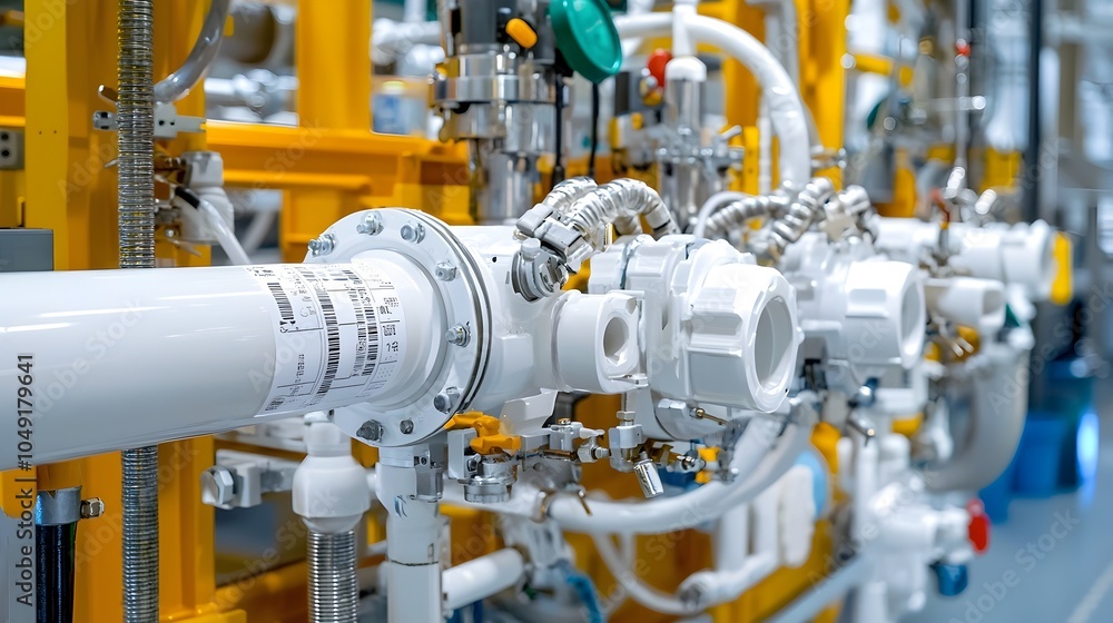 Poster automated labeling and coding system for pvc pipes in an industrial factory production line the mach
