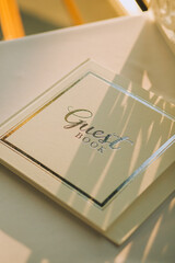 Guest Book for Reflections and Memories at a Special Event. Guestbook for the wedding