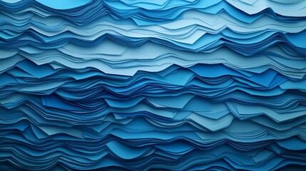 Obraz premium Abstract representation of chaos with layers of digital and paper documents merging, digital and paper chaos, work overload