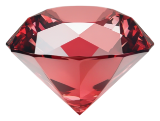 PNG An isolated transparent red diamond gemstone accessories accessory.