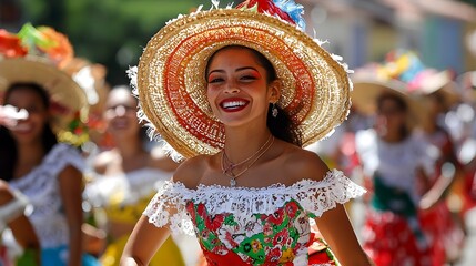 Capture the vibrant energy and cultural richness of the Boi Bumba Festival in Brazil