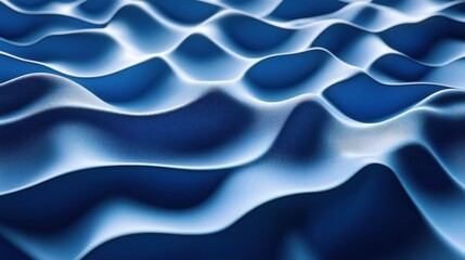 Obraz premium Abstract Blue Wavy Pattern