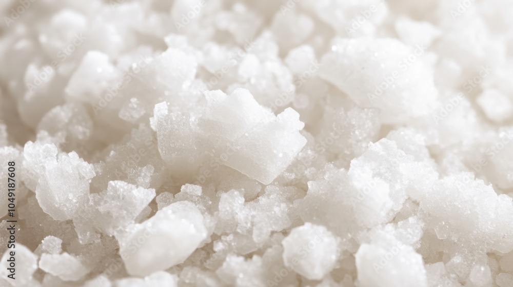 Poster salt crystals, revealing the intricate structure and sharp edges of each crystal