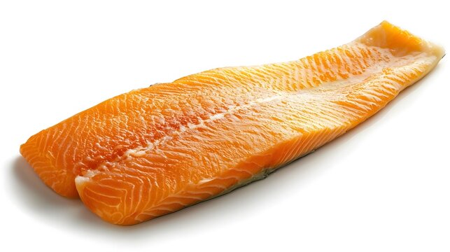 Close up view of a Arctic char fillet showcasing its vibrant colorful skin tones and intricate natural textures  This image captures the beauty and appeal of this nutrient rich cold water fish