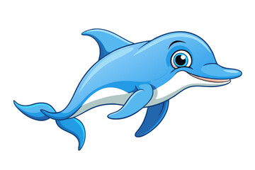Obraz premium Dolphin cartoon vector