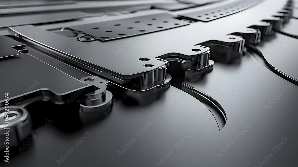 Poster cold rolled metal sheets emerging from precision industrial rollers in a manufacturing factory setti