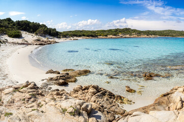 Andreani beach in Caprera island, Italy