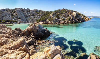 Capracese beach in Caprera island, Italy