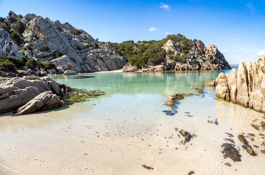 Capracese beach in Caprera island, Italy