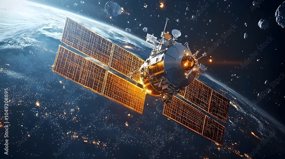 Aufkleber advanced ai powered satellite technology precisely identifying and mapping the growing threat of spa