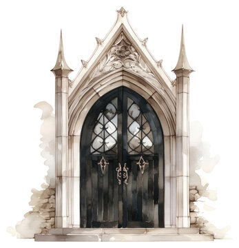 recommend clip art: PNG Black coquette gothic arch architecture watercolor building.