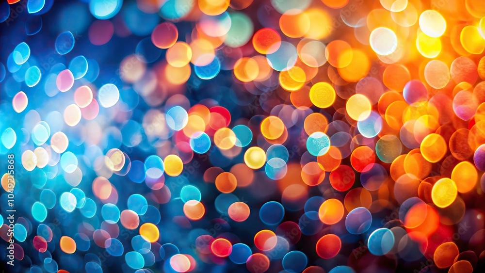 Poster luxurious colorful bokeh background with abstract light blur effect