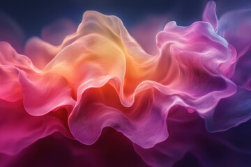 Fototapeta premium Abstract Swirling Texture in Vibrant Pink and Orange Hues