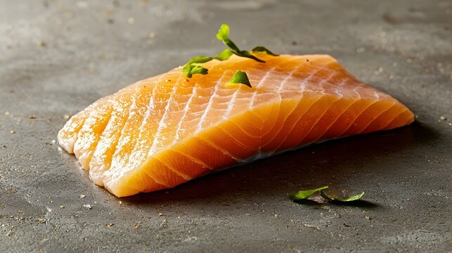 Exquisite hoki fish fillet artfully displayed on a smooth minimalist surface perfect for culinary food and lifestyle photography and commercial use