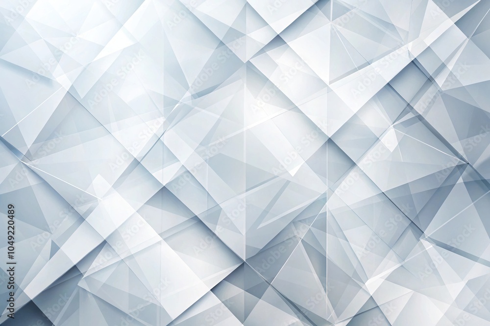 Poster extreme close-up abstract background with overlapping white and gray geometric elements