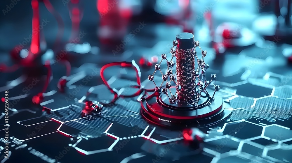 Fototapete graphene antenna enhancing 5g device signal strength and connectivity innovative material improving 