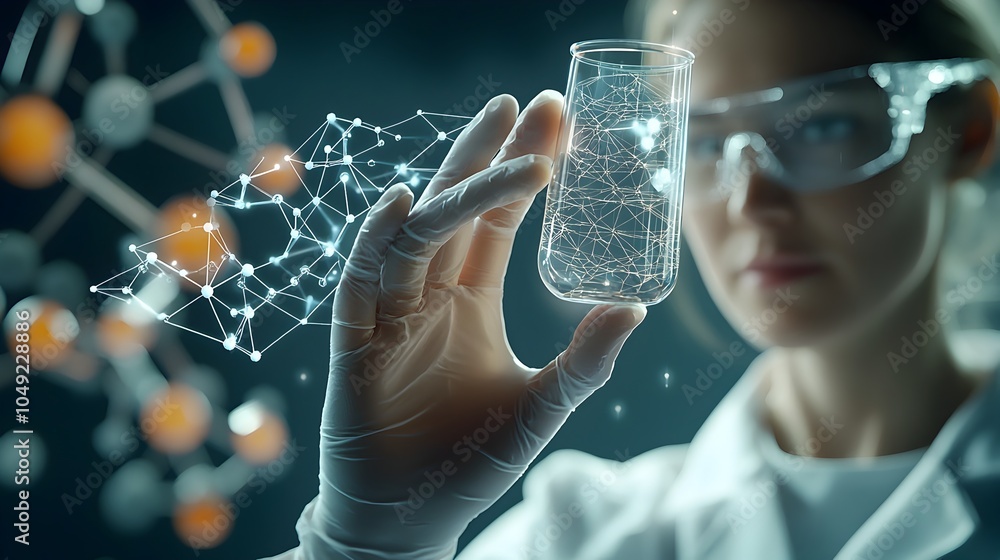 Poster high tech graphene structure water membrane blocking contaminants and impurities for clean and pure 