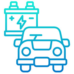 Obraz premium Car Battery Icon
