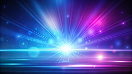 Obraz premium Abstract background with blue and purple colors and a bright light silhouette