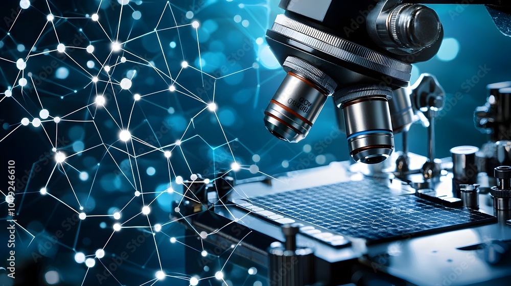 Aufkleber Researchers Examining Graphene Under a High Tech Microscope in a Cutting Edge Laboratory Setting Exploring the Innovative World of Material Science and Technology