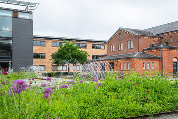 The city center of city of Herning in Denmark