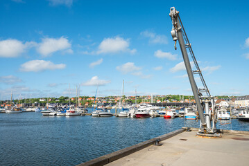 Fototapeta premium Town of Lemvig in Denmark on a summer day